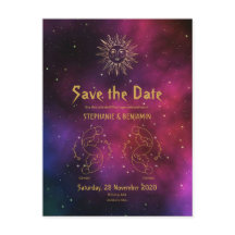 Zodiac Borgoña Oro Géminis/Géminis celestial