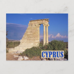 Postal de Apollo temple Cyprus