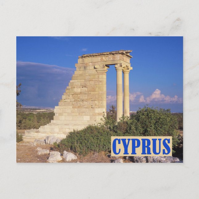 Postal de Apollo temple Cyprus (Anverso)
