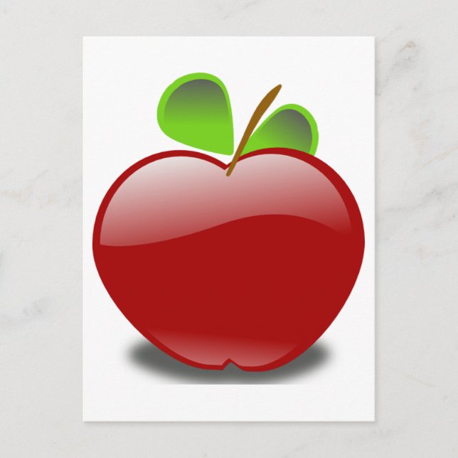postal de APPLE ROJA (Anverso)