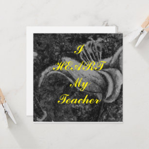 Postal de apreciación de "I Heart My Teacher"