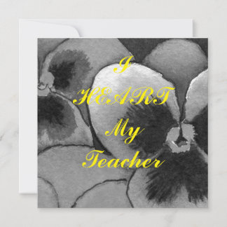 Postal de apreciación de "I Heart My Teacher"