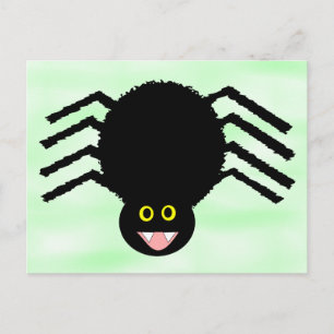 Postal de araña negra