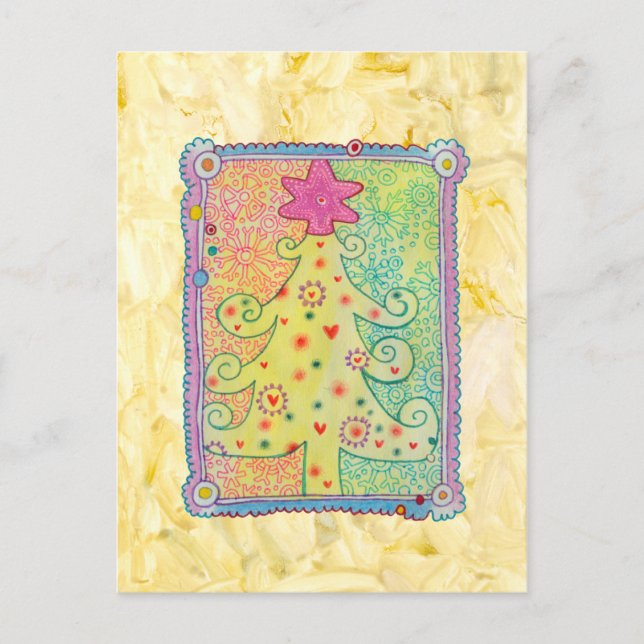 Postal de árbol caprichoso (Anverso)