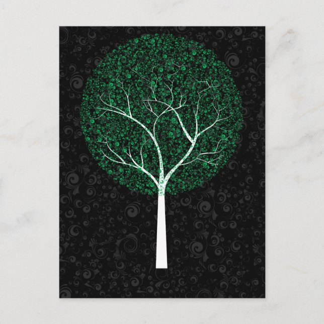 postal de árbol creativo (Anverso)
