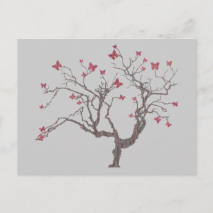Postal de árbol de mariposa