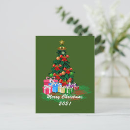 Postal de árbol de Navidad