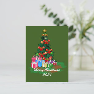 Postal de árbol de Navidad