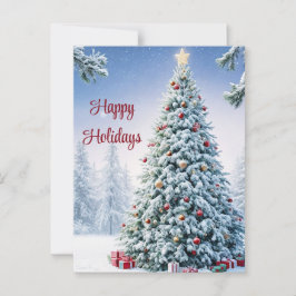 Postal de árbol de Navidad