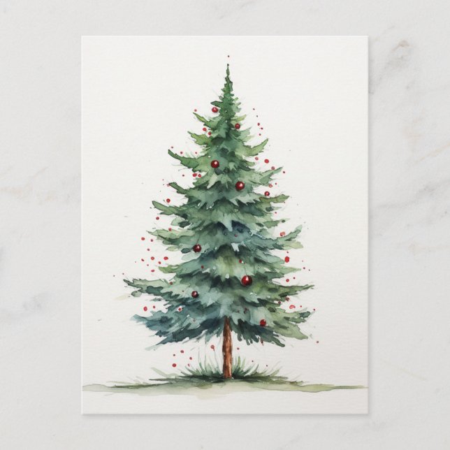 Postal de árbol de Navidad (Anverso)