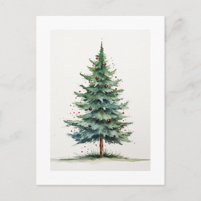 Postal de árbol de Navidad (Anverso)