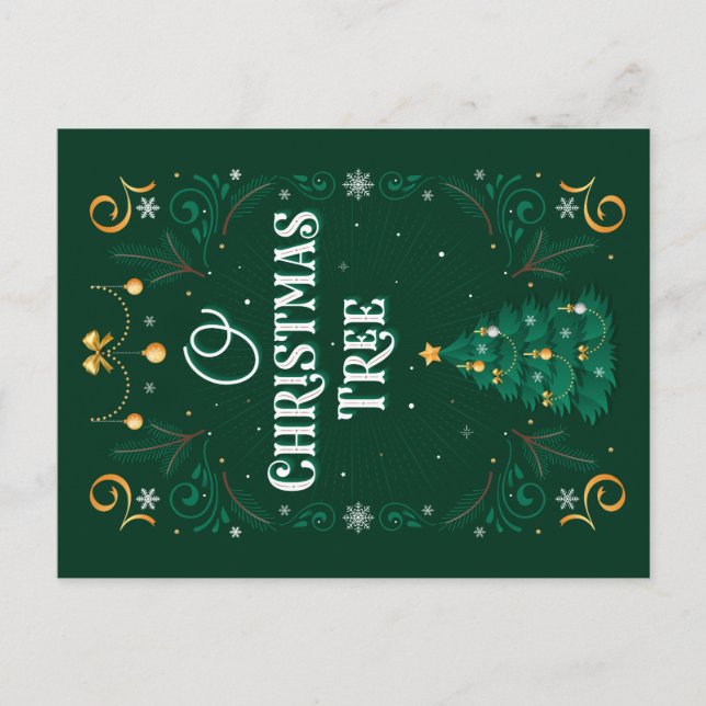 Postal de árbol de Navidad (Anverso)