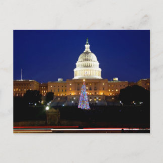 Postal de árbol de Navidad en Washington, D.C.