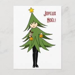 Postal de árbol de navidad pequeña