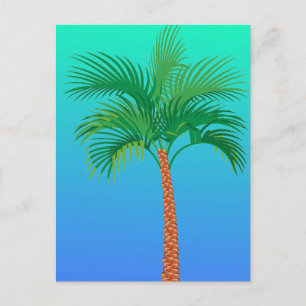 Postal de árbol de palmas