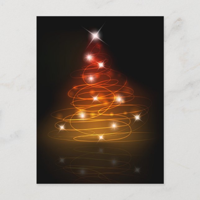 Postal de árbol neón (Anverso)