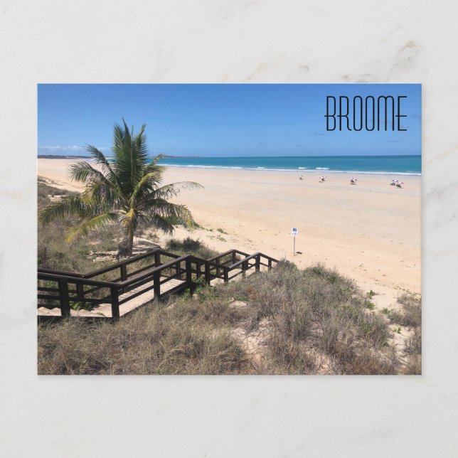 postal de arena de la playa por cable (Anverso)