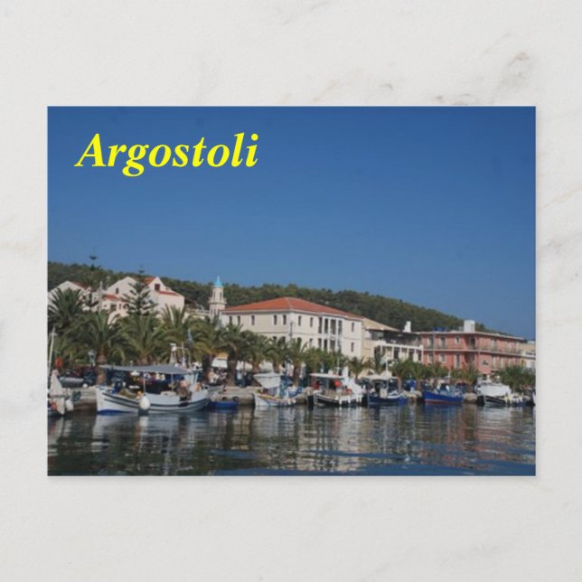 Postal de Argostoli (Anverso)