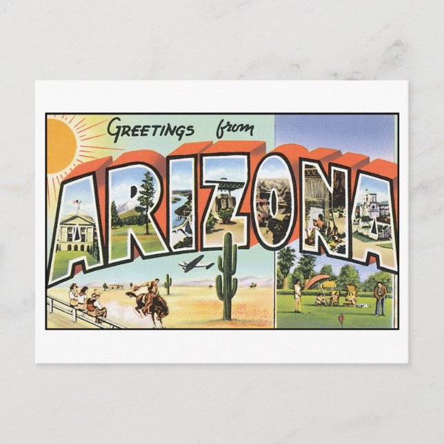 Postal de Arizona de época (Anverso)