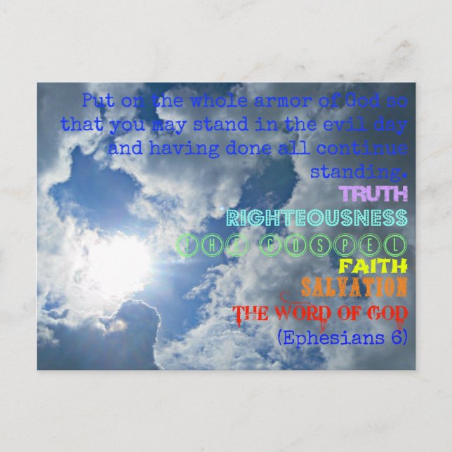 Postal de armador de Dios (Anverso)