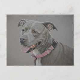 Postal de arte Bulldog Pit