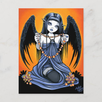 Postal de arte "Corona" Gótico Crystal Angel