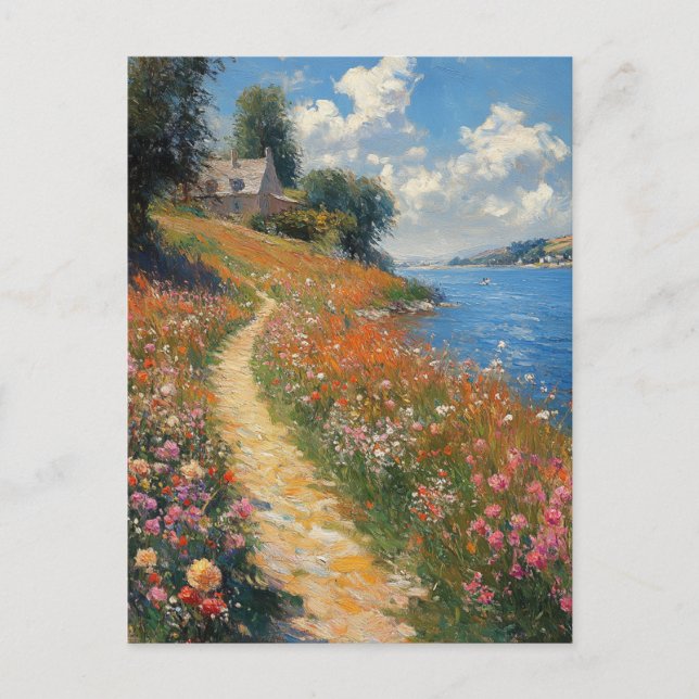 Postal de arte de Claude Monet (Anverso)