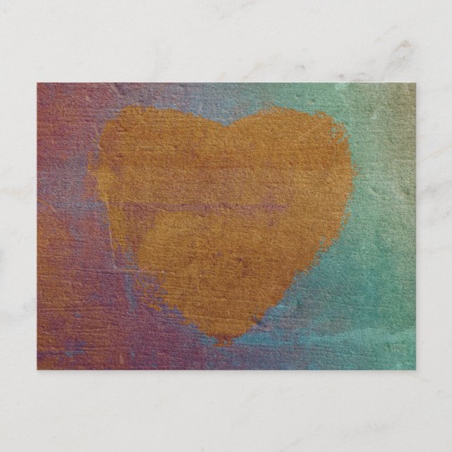 Postal de arte de expresión cardíaca (Anverso)