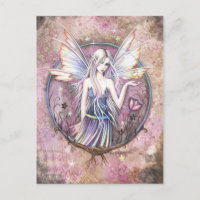 Postal de Arte de Fantasía de Hadas de Wonderland