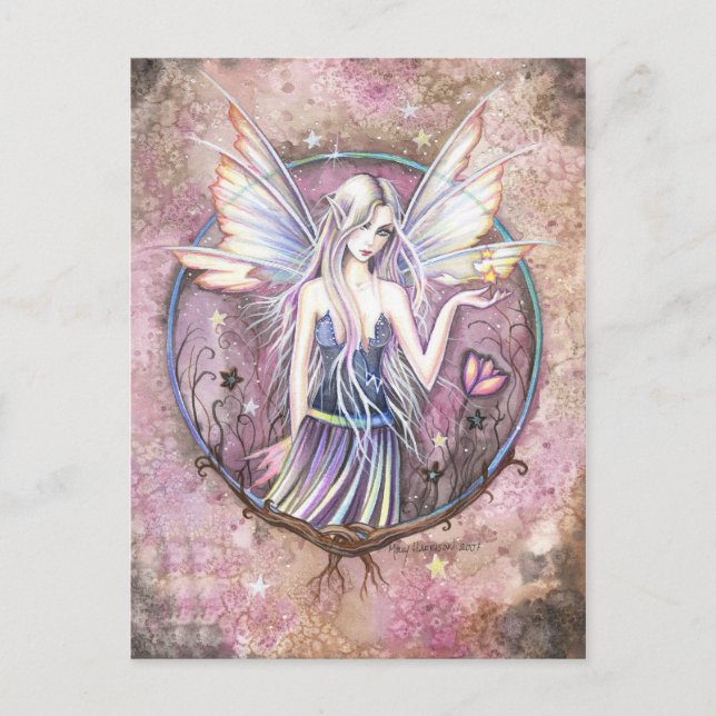 Postal de Arte de Fantasía de Hadas de Wonderland (Anverso)