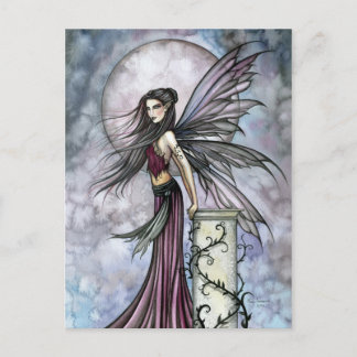 Postal de arte de fantasía de la hada de la tranqu