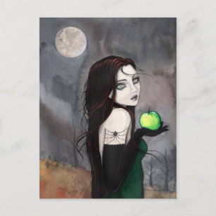 Postal de Arte de Fantasía Widow Gothic WItch