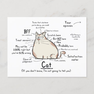 Postal de arte de gatos