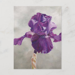 Postal de arte de iris morado