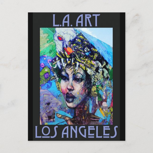 Postal de arte de LA (Anverso)