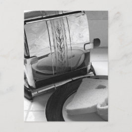 Postal de arte de la cocina de tostadora de época