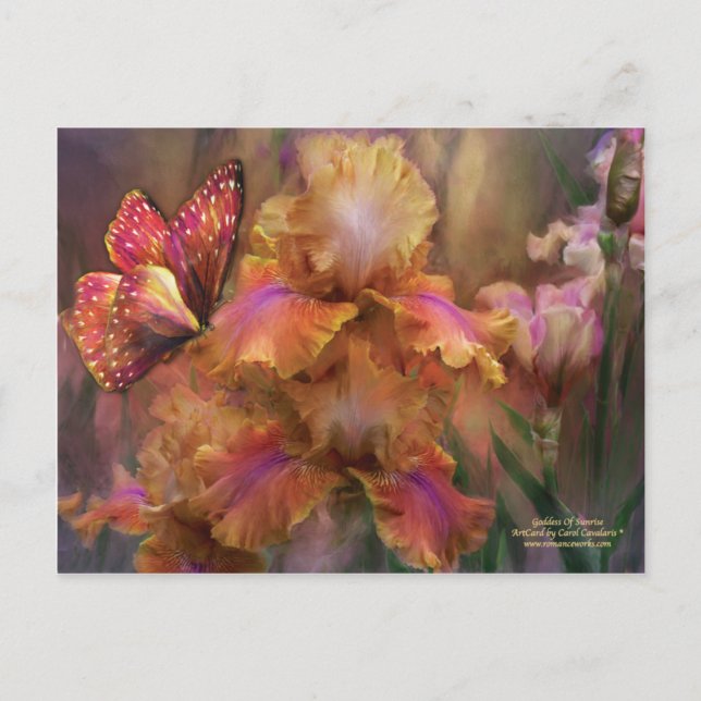 Postal De Arte De La Diosa Del Amanecer (Anverso)