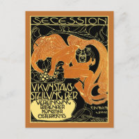 Postal de arte de Moser: Exhibición de arte de sec