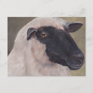 Postal de arte de oveja negra