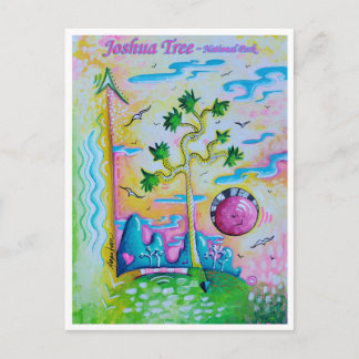 Postal de arte de viaje del parque nacional del ár