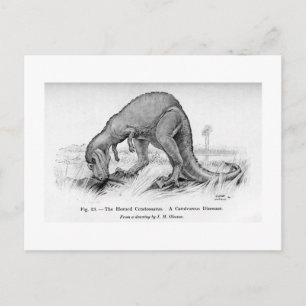 Postal de arte del Ceratosaurio