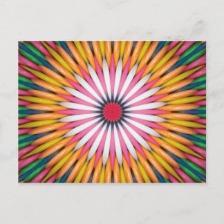 Postal de arte digital de burbuja colorida