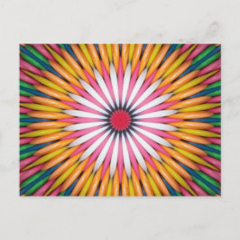 Postal de arte digital de burbuja colorida