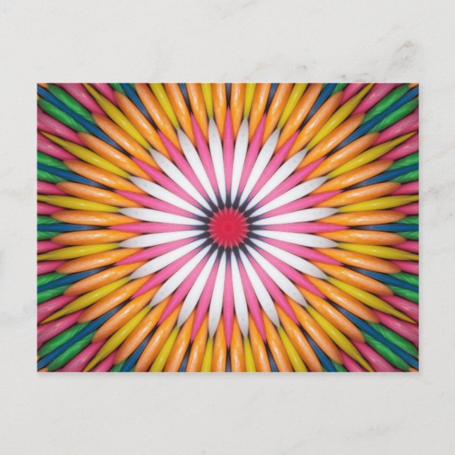 Postal de arte digital de burbuja colorida (Anverso)