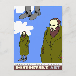 postal de arte Dostoevsky