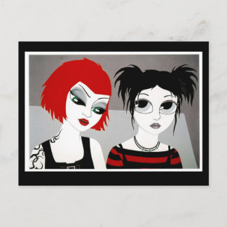 postal de arte "elfos urbanos, elf 4"