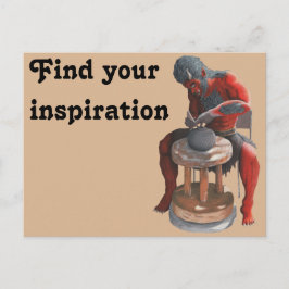 Postal de arte Fantasía de la rueda de la cerámica