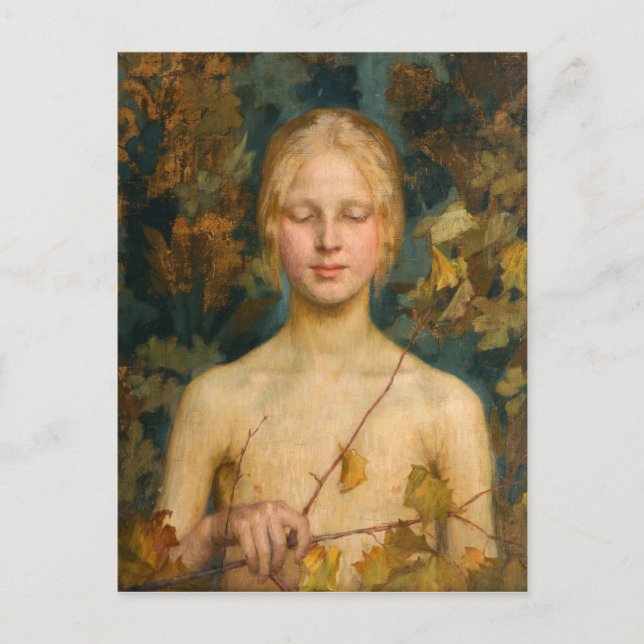 Postal de arte finlandés Maria Wiik Innocentia CC0 (Anverso)