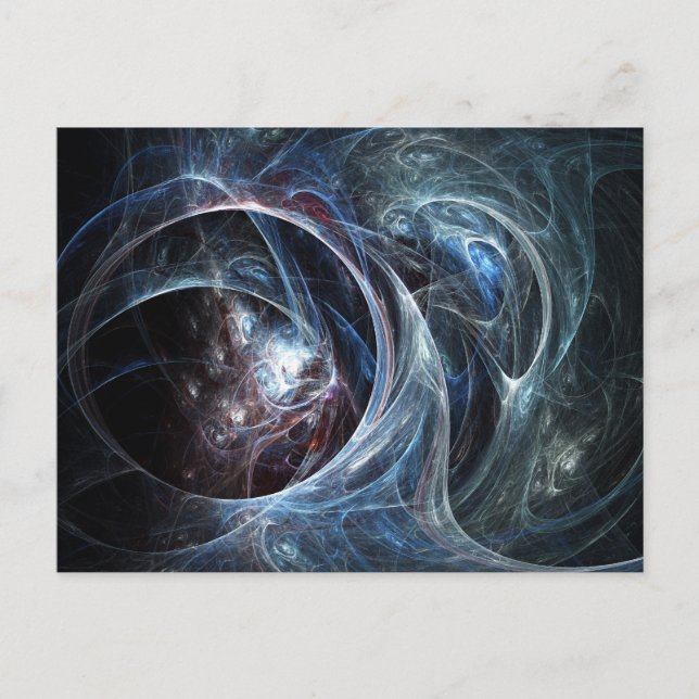 Postal de arte fractal: Cueva de Spider (Anverso)