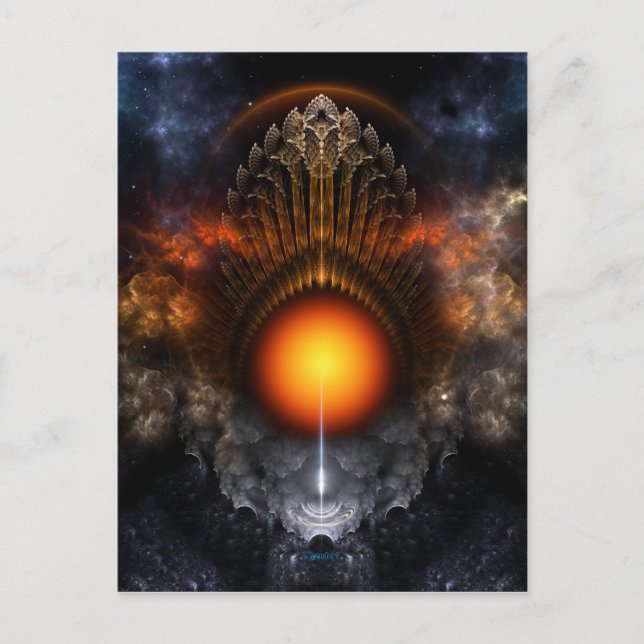 Postal de arte fractal de Dream Orb (Anverso)